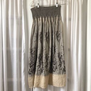 One Size Printed Maxi Skirt/Dress